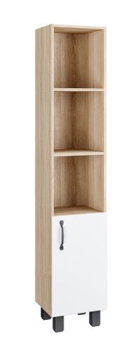 Шкаф-пенал Grossman Флай 303001 30х32х160 напольный цвет белый/дуб сонома