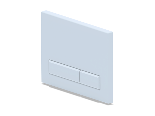 Клавиша смыва механическая Bas ИУ00005 цвет белый глянцевый