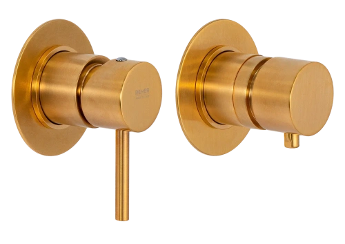 Смеситель для душа Remer X Style X96D3BG встраиваемый в стену брашированное золото