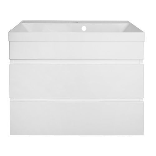 Тумба с раковиной Azario Эстима CS00094583 70х45х51 подвесная цвет белый глянцевый
