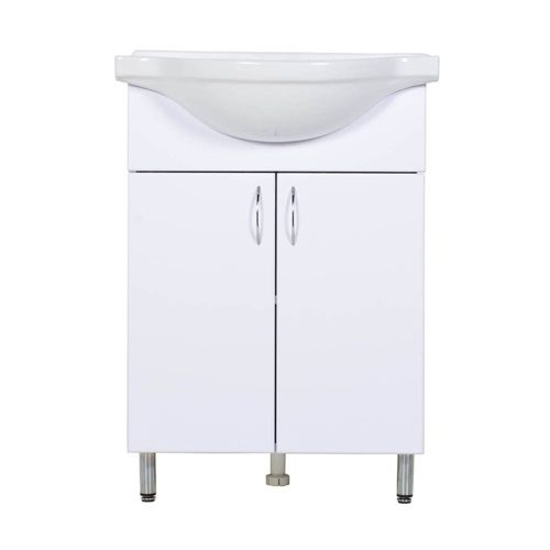 Тумба с раковиной Orange Лайт LA-60TUW+RA 60х43х83 цвет белый