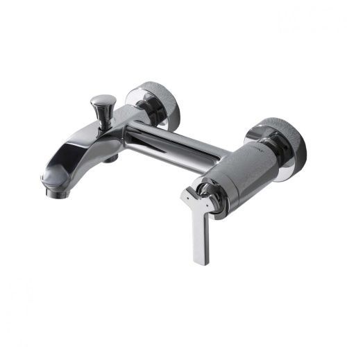 Смеситель для ванны Bravat Waterfall F673107C-01 настенный хром