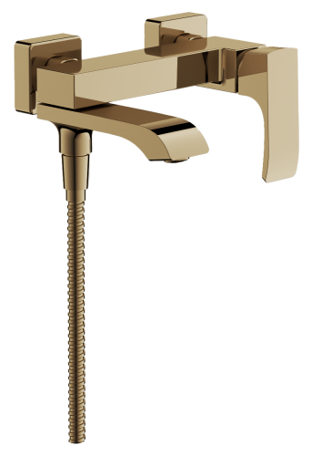 Смеситель для ванны и душа BELZ B60507-5 настенный золото