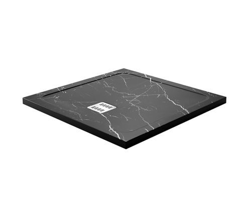 Душевой поддон WasserKRAFT Neime 19T 19T03 90х90 искусственный камень черный