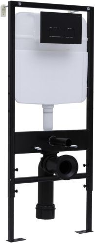 Инсталляция для унитаза с механической клавишей смыва Logan Space 00299423 цвет черный матовый