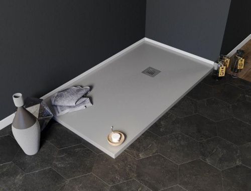 Душевой поддон Aquanet Pleasure 00258881 160х90 искусственный камень серый без каркаса