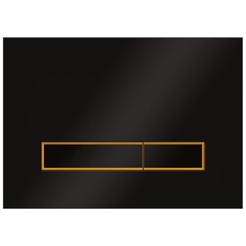 Клавиша смыва механическая KK POL Vitrum Grande V4 SPP/018/0/K цвет черный/золото