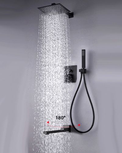 Душевая система ALMAes Elbe TVZ-0811 встраиваемая цвет черный