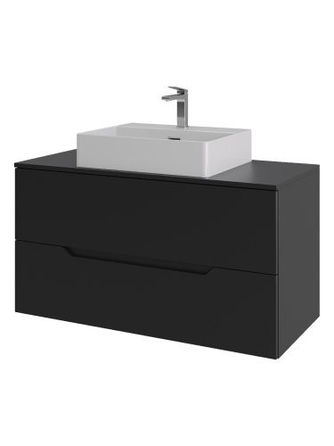 Тумба с раковиной Orange Line Li-100TubMDF+B04-500W 101х46х66