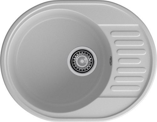 Кухонная мойка Granfest Quarz 58 серый 62х48 цвет серый поверхность матовая