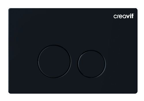 Клавиша смыва механическая Creavit GP9002.01 цвет черный матовый