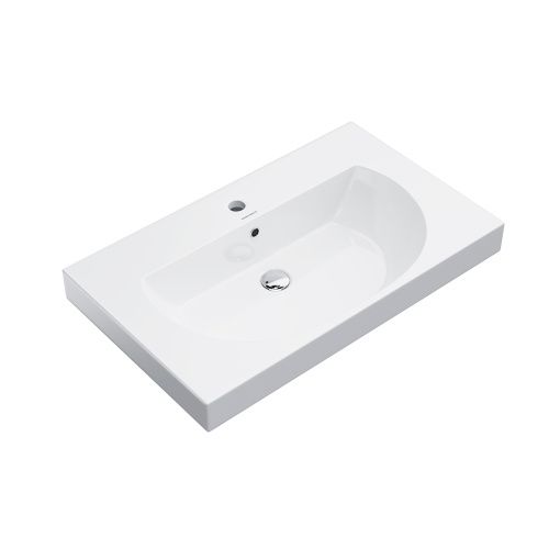 Раковина керамическая Kerama Marazzi BUNGIORNO BG.wb.80 80х48 подвесная цвет белый 1 отверстие под смеситель