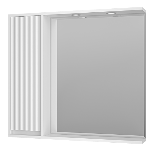 Зеркало-шкаф Brevita Balaton BAL-04090-01-Л 88х14х80 подвесной цвет белый