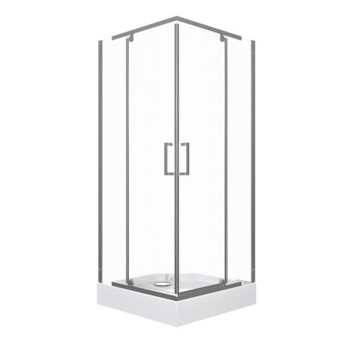 Душевой уголок Тритон Каппа Щ0000054221 90х90 стекло прозрачное профиль хром с поддоном