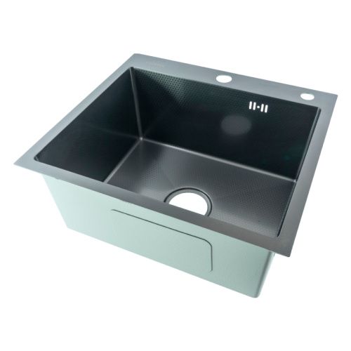 Кухонная мойка Fmark FSC5045Q 50х45 цвет графит поверхность матовая