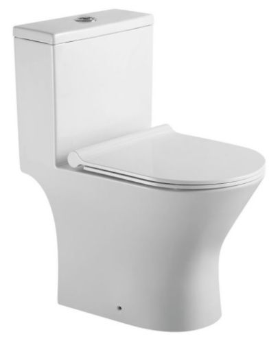 Унитаз-компакт напольный с бачком Stella Polar Мурсия SP-00001858 белый с сиденьем микролифт безободковый душевой смыв