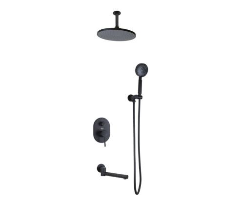 Душевая система Bronze de Luxe 14582/1B встраиваемая в стену цвет черный