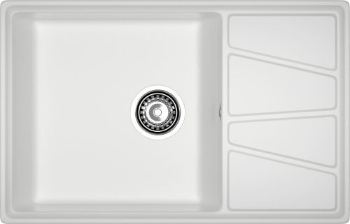 Кухонная мойка Granfest Vertex V-780L иней 78х50 цвет белый поверхность матовая