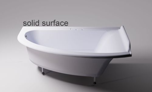 Ванна из искусственного камня Astra-Form Анастасия 01010064 182х125 угловая асимметричная с ножками