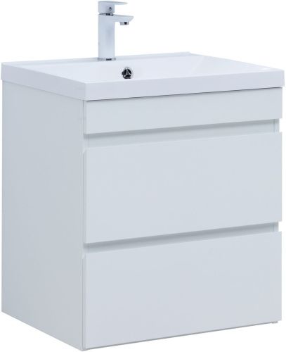 Тумба под раковину Aquanet Нота NEW 00335417 57х47х61 подвесная цвет белый