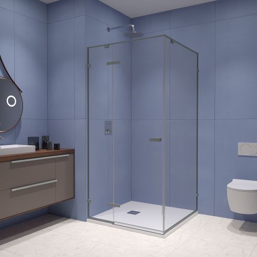 Душевой уголок RGW Stilvoll 353203000-110 100х100 стекло прозрачное профиль сатин без поддона