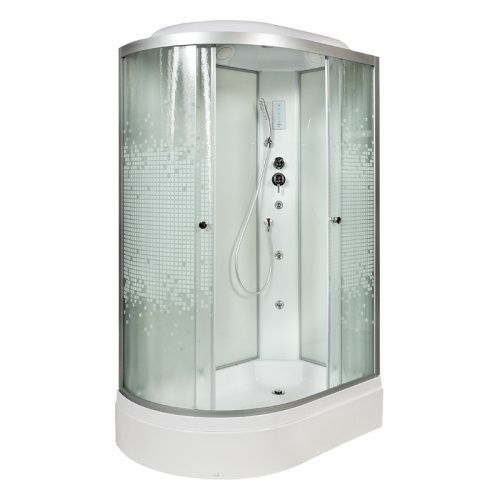 Душевая кабина AvaCan L720RGM+EL 120х80 асимметричная с крышей ориентация правая