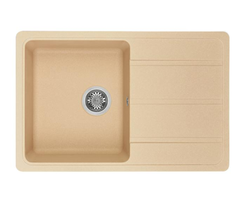 Кухонная мойка Aquaton Аманда 1A712832AD260 78х51 цвет бежевый поверхность матовая