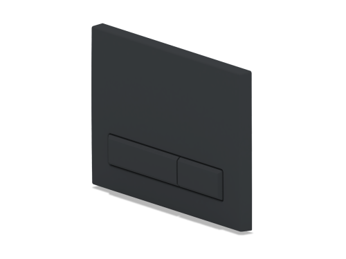 Клавиша смыва механическая Bas ИУ00007 цвет черный матовый