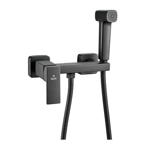 Гигиенический душ со смесителем Rose R2805H-1 черный