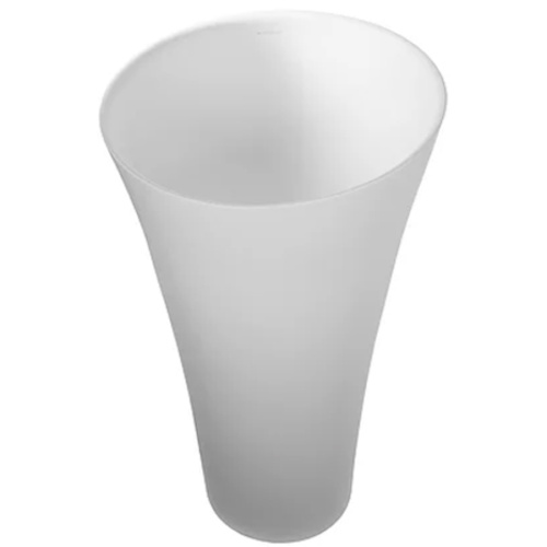 Раковина из искусственного камня MonteBianco Pisa Cono 11237 50х50 напольная цвет белый матовый без отверстий под смеситель