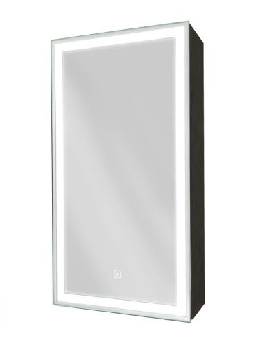 Зеркало-шкаф Континент Mirror Box МВК063 35х15х65 подвесной цвет черный