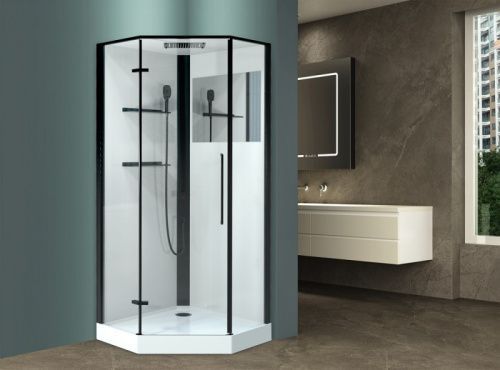 Душевая кабина Esbano MUSE ESKM90PRL 90х90 пятиугольная с крышей ориентация левая