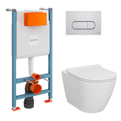 Комплект унитаз с инсталляцией Vitra Sanibelle 9878B003-7200