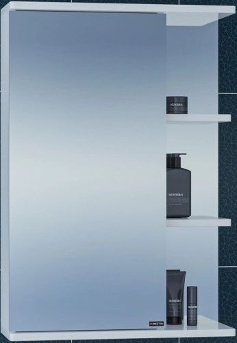 Зеркало-шкаф СанТа Ника 101084 50х17х70 подвесной цвет белый