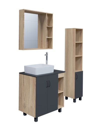 Столешница Grossman Флай 508002 77х44 накладная цвет серый