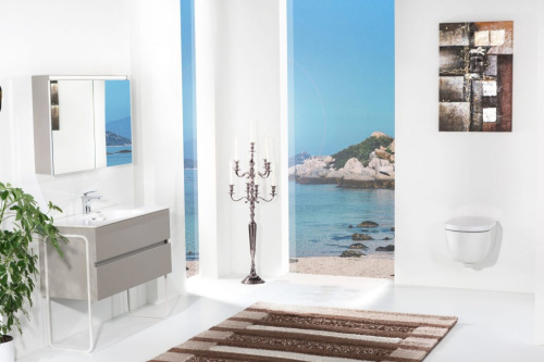 Зеркало-шкаф Armadi Art Vallessi 547-C 80х65 подвесной цвет коричневый