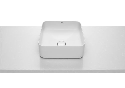 Раковина керамическая Roca INSPIRA SQUARE 7.3275.3.200.0 40х40 накладная цвет белый без отверстий под смеситель