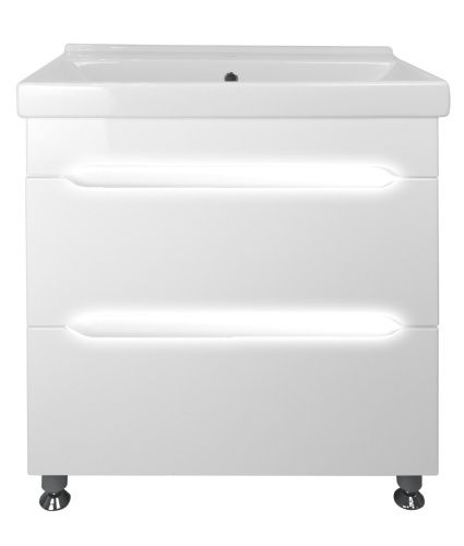 Тумба с раковиной Loranto Арфа CS00047915 80х45х88 напольная цвет белый