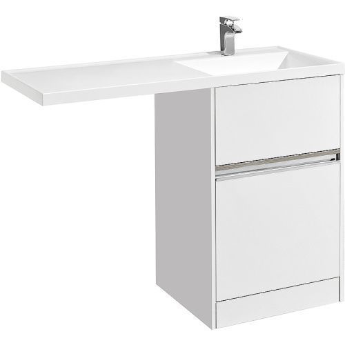 Тумба под раковину Aquaton Лондри 1A235901LH010 57х50х88 напольная цвет белый