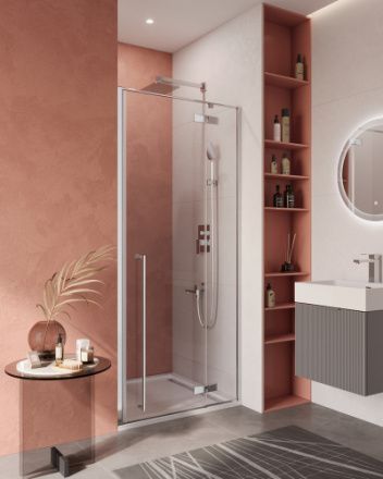 Душевая дверь Cezares LINER LINER-B-12-100-C-Cr-R 100х195 стекло прозрачное профиль хром глянцевый