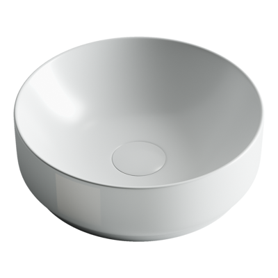 Раковина из сантехнического фарфора Ceramica Nova ELEMENT CN6006 40х40 накладная цвет белый без отверстий под смеситель