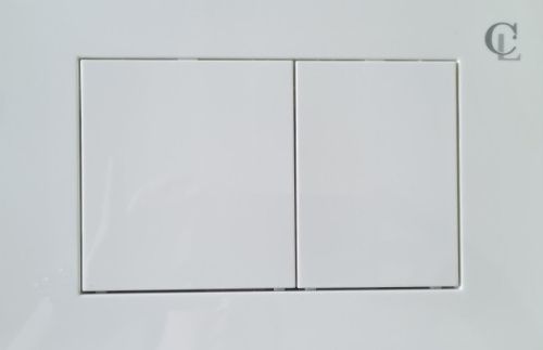 Клавиша смыва механическая CeramaLux LC-014 цвет белый глянцевый