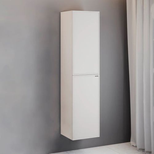 Шкаф-пенал Comforty Мадрид 00-00017855CF 40х30х160 подвесной цвет серый шелк