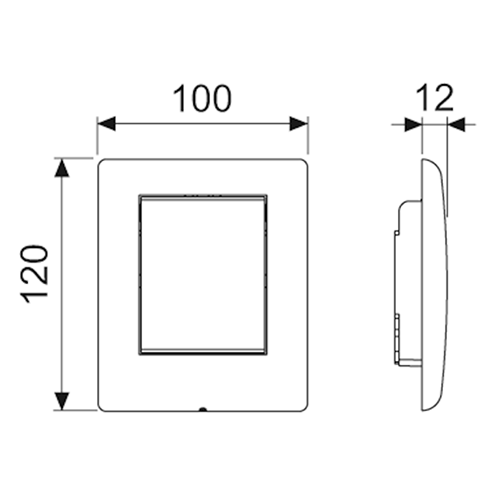 Панель смыва механическая Tece TECEplanus 9242311 цвет хром - фото 2