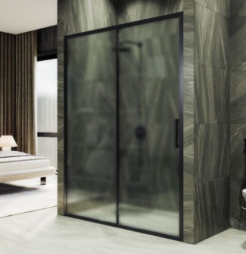 Душевая дверь Maybah Glass MGD-1282-6 180х195 стекло тонированное профиль черный