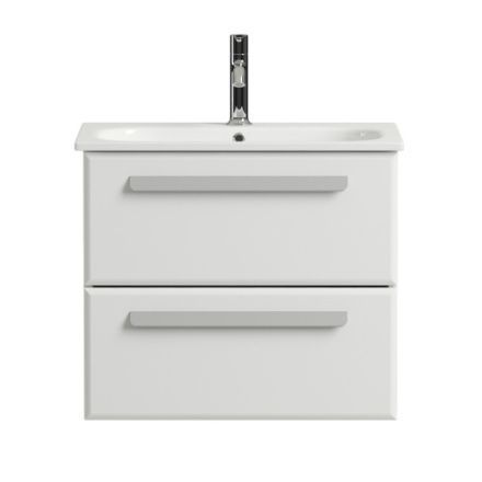 Тумба под раковину Cezares ECO ECO-CER-600-2C-SO-BO 57х45х50 подвесная цвет белый