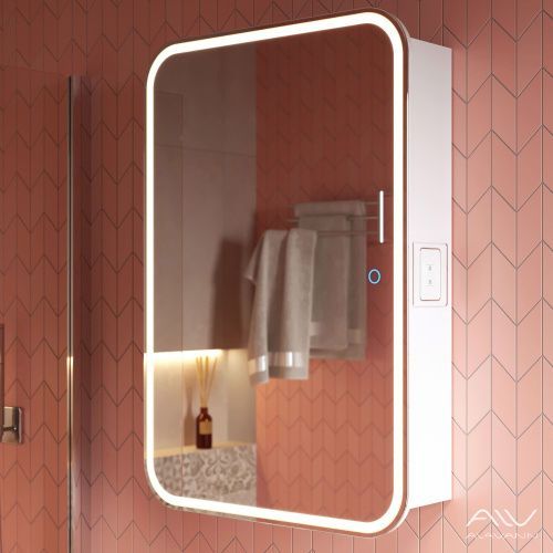 Зеркало-шкаф Alavann Lana ALV0278003 55х15х80 подвесной цвет белый