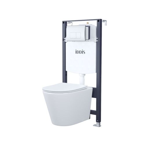 Комплект унитаз с инсталляцией и клавишей смыва IDDIS Basic BASC010i73