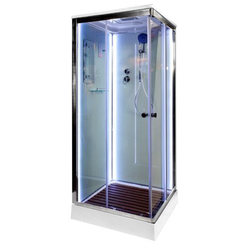 Душевая кабина AvaCan K409SLED 90х90 квадратная с крышей ориентация универсальная