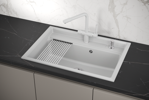 Кухонная мойка Granula Kitchen Space 7301, АРКТИК 73х51 цвет арктик поверхность матовая